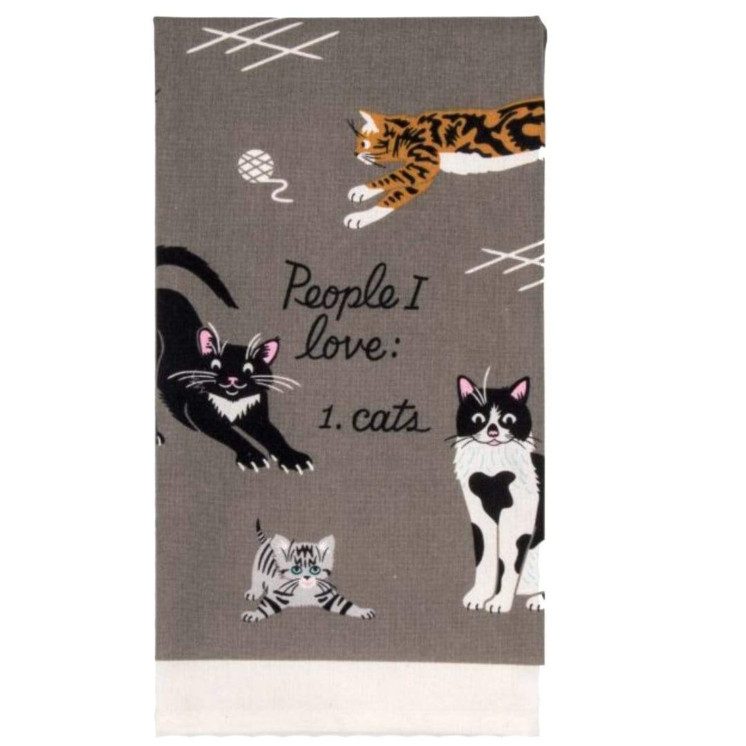 People I Love: Cats Dish Towel