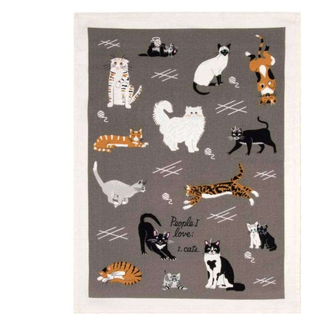 People I Love: Cats Dish Towel