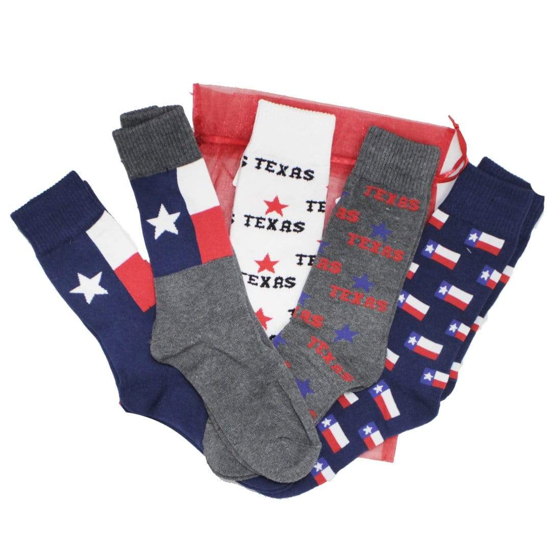 Texas Strong Family 5 Pack Crew Socks