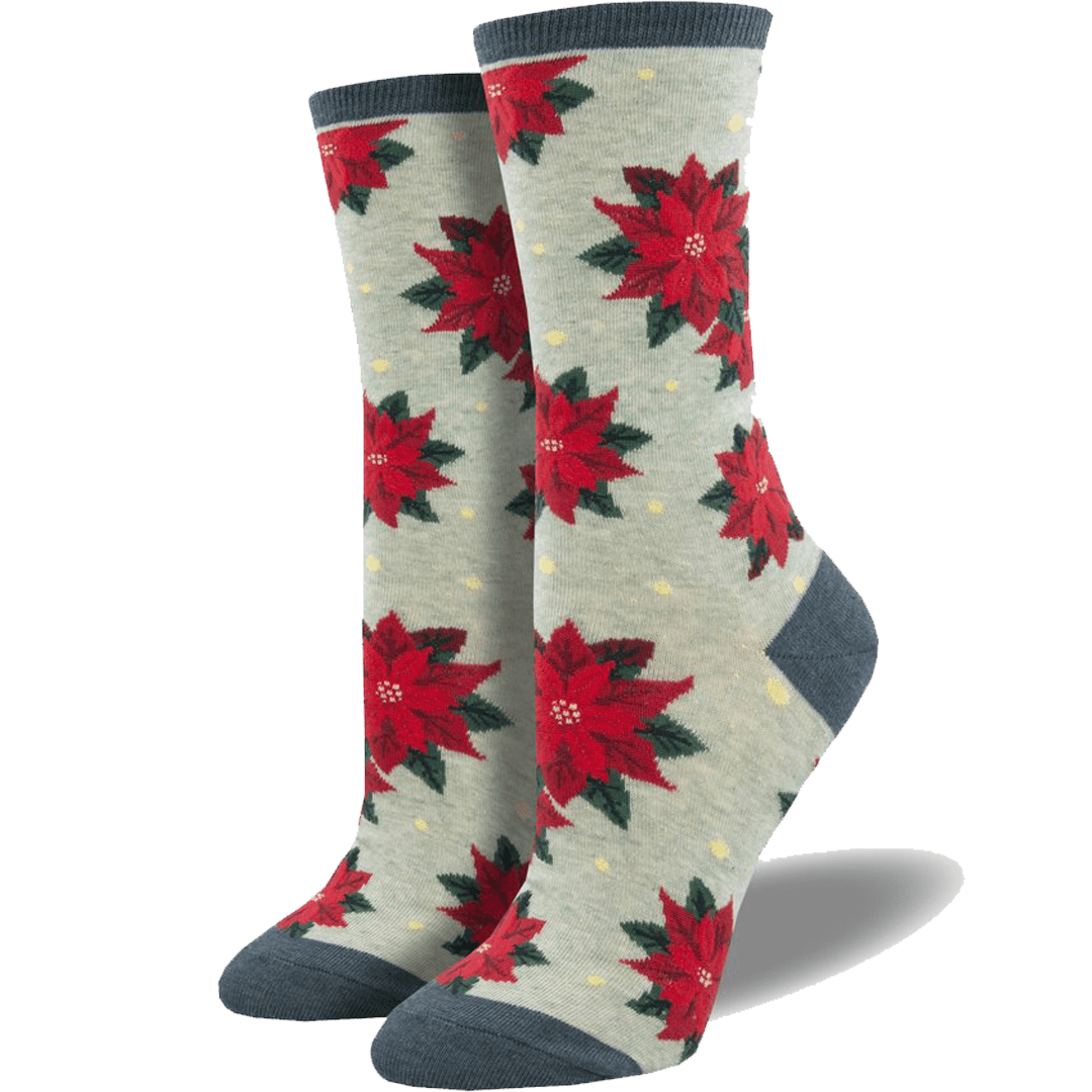 Poinsettia Women’s Crew Sock