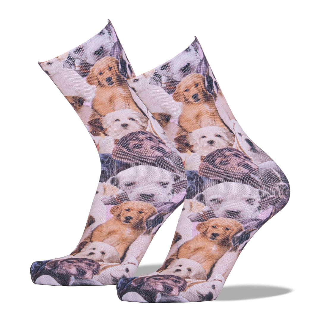 Puppy All Over Unisex Crew Socks