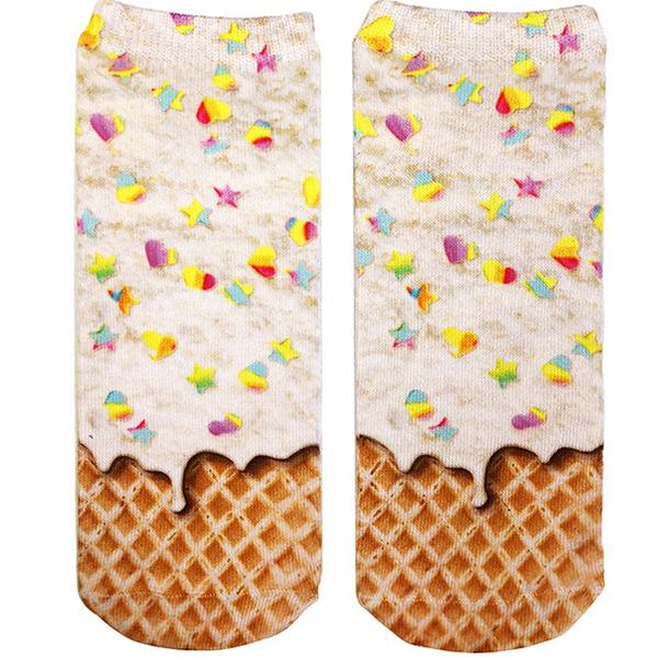 Ice Cream Rainbow Sprinkle Ankle Sock