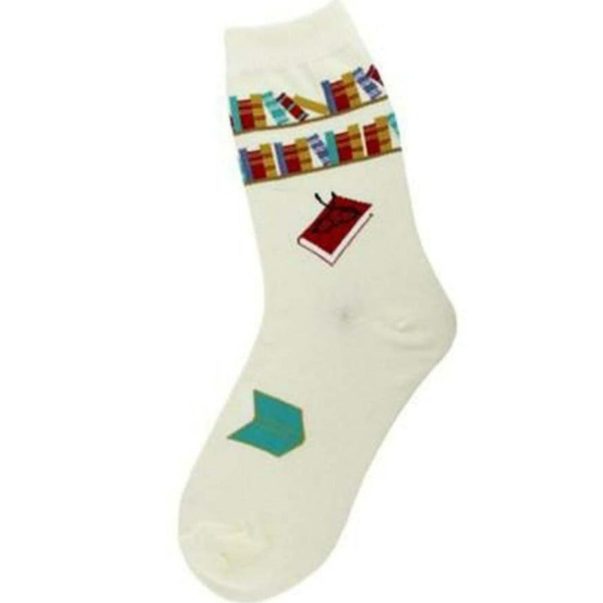 Reading Books Women’s Crew Sock