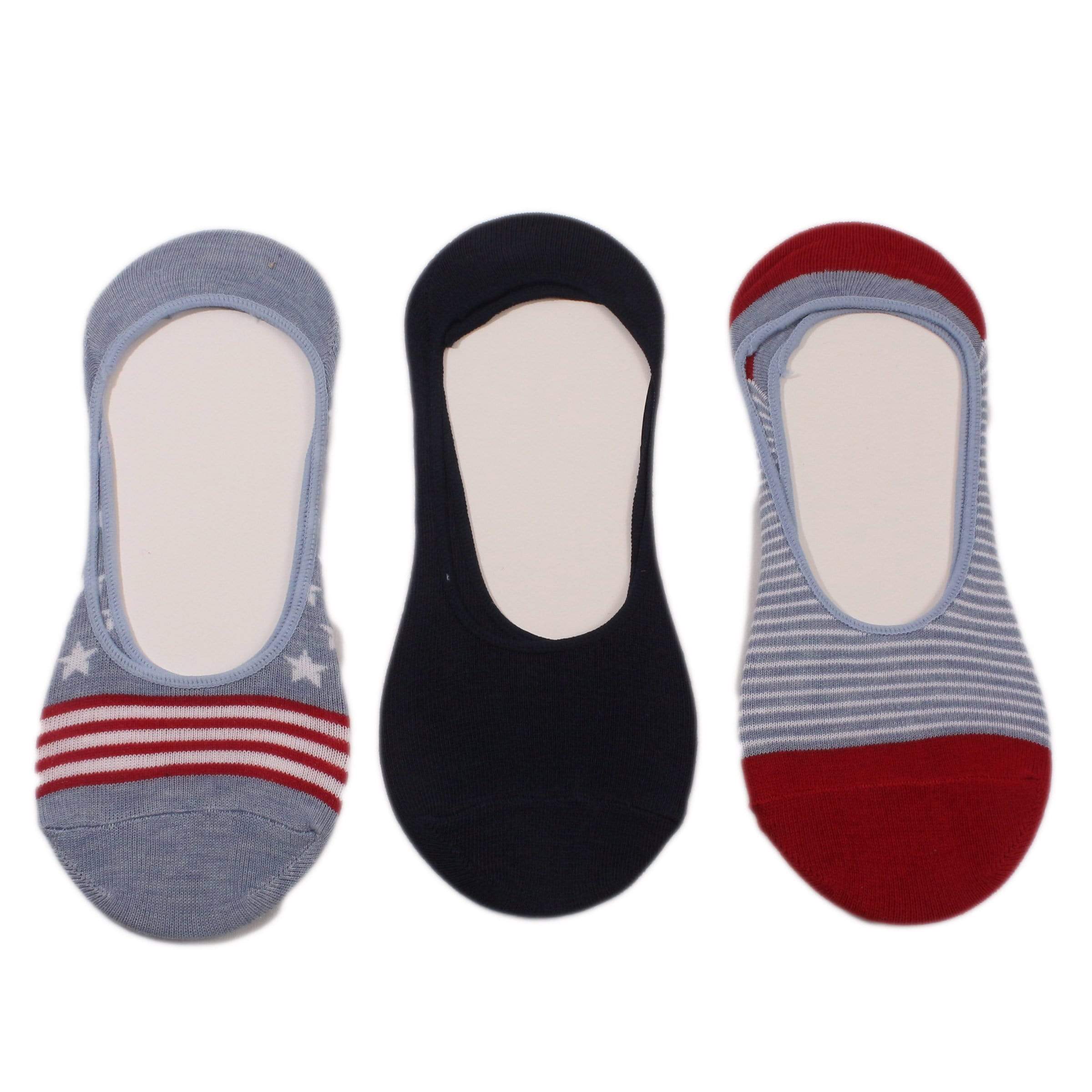 Stars & Stripes 3 Pack Liner Socks