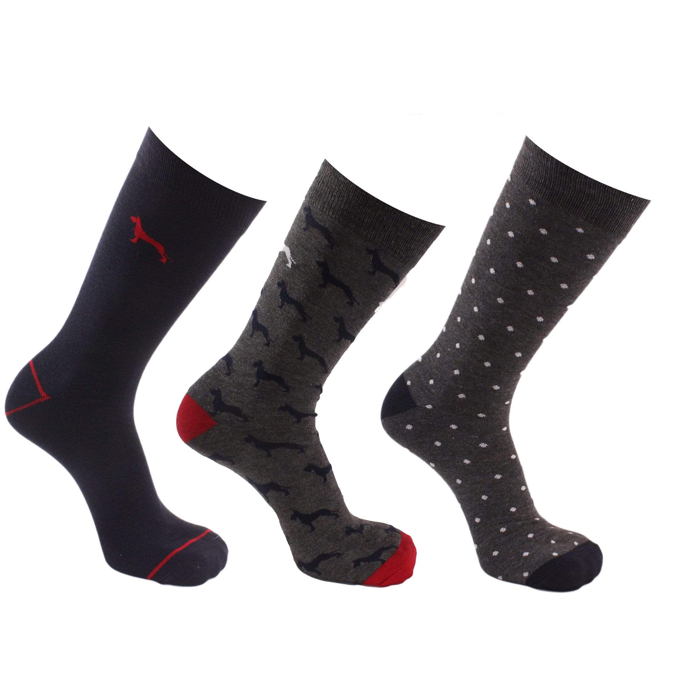 Dogs 3 Pack Crew Socks