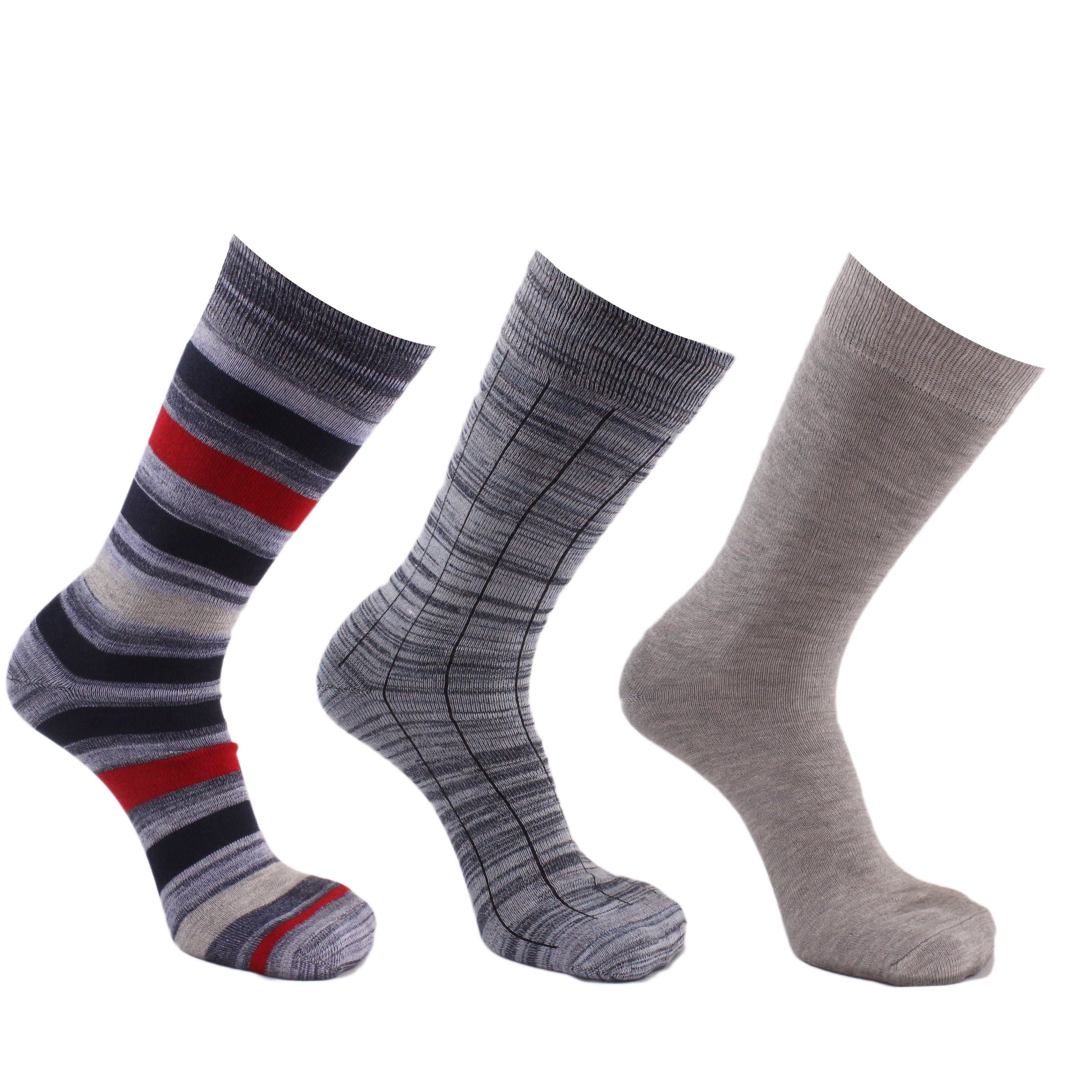 Marled Rib 3 Pack Crew Socks