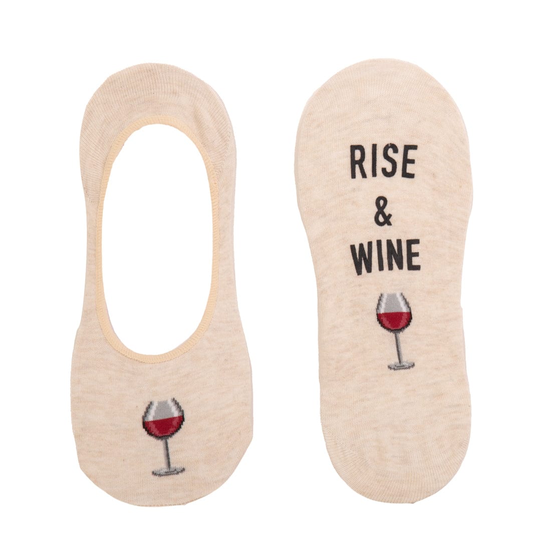 Rise and Wine Women’s No Show Sock