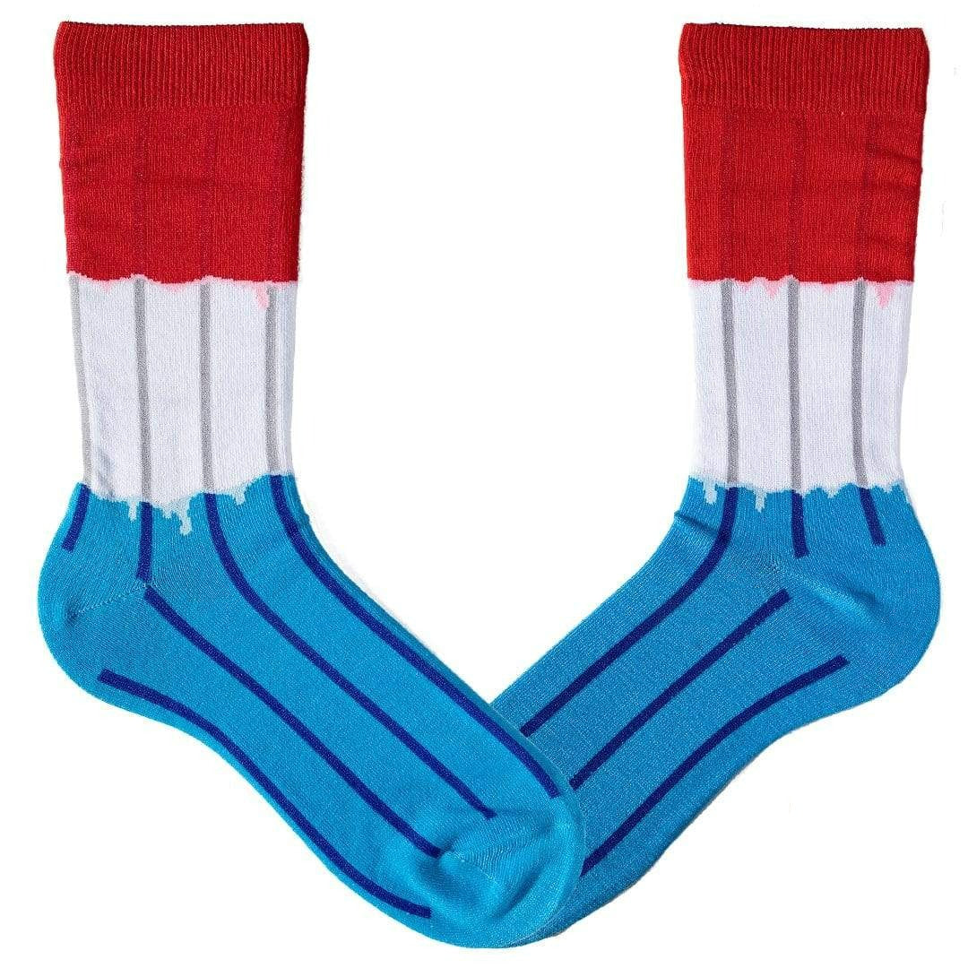 Red, White & Blue Popsicle Crew Sock