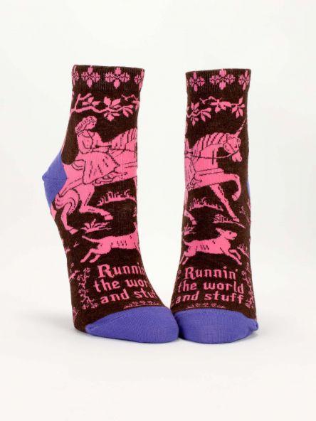 Runnin’ the World Socks Women’s Ankle Sock