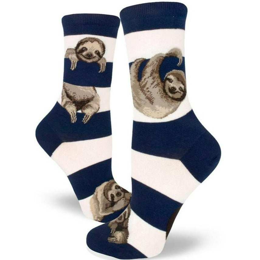 Sloth Stripe Women’s Crew Sock