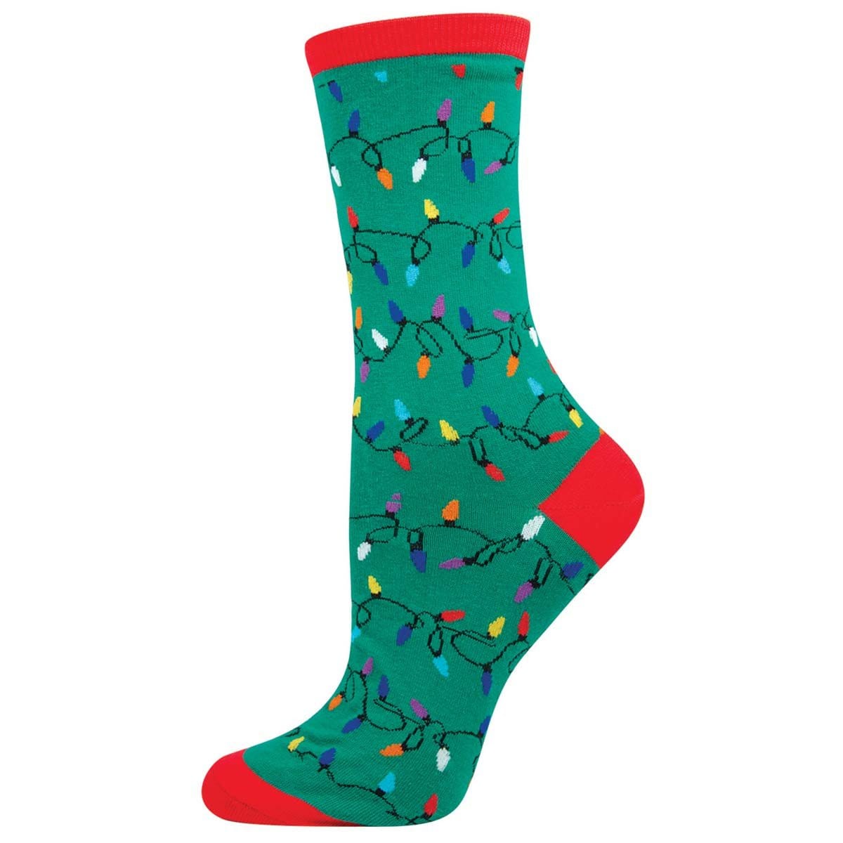 Christmas Lights Socks Women’s Crew Sock