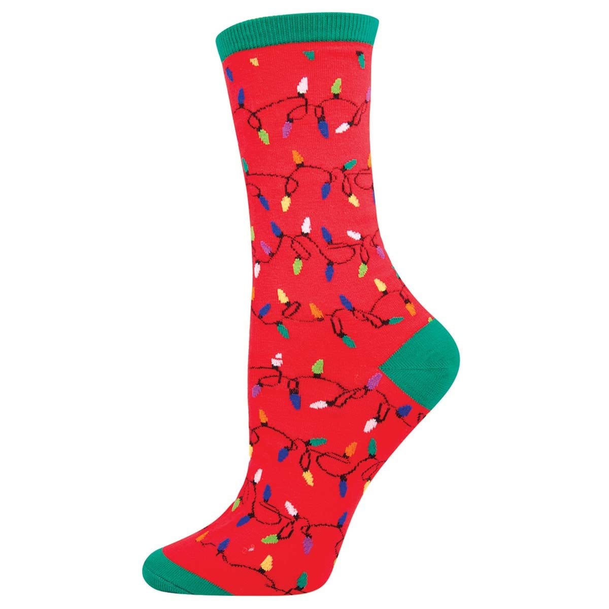 Christmas Lights Socks Women’s Crew Sock