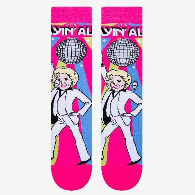 Stayin Alive Betty White Women’s Crew Sock