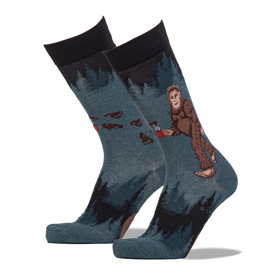 Sasquatch Loves Coffee Men’s Crew Sock