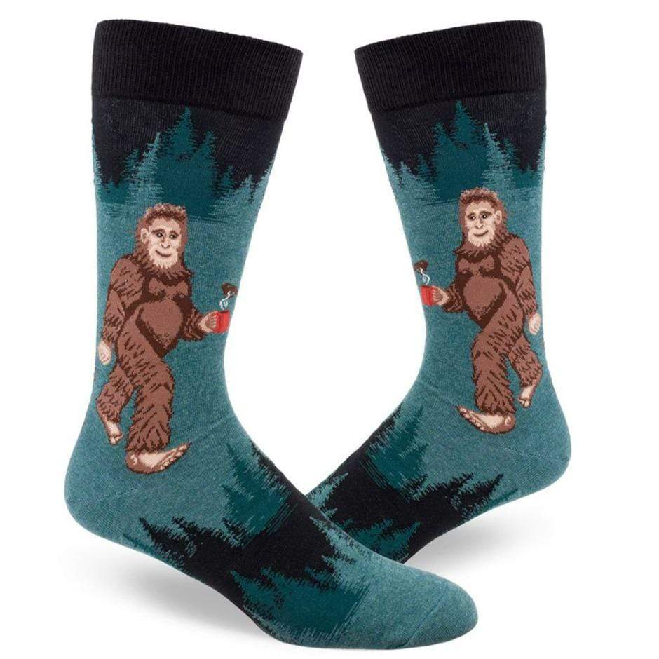 Sasquatch Loves Coffee Men’s Crew Sock