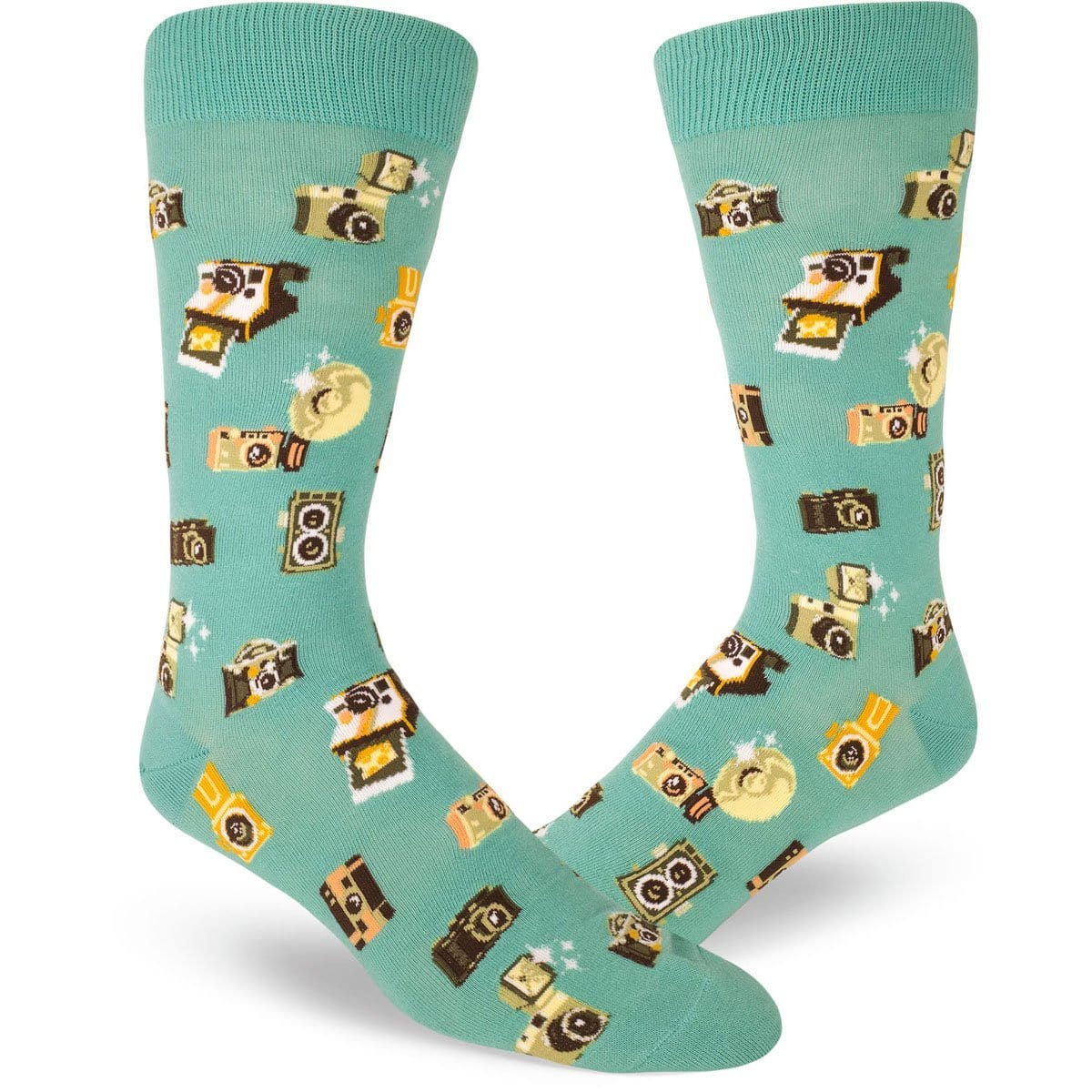 “Say Cheese” Camera Socks Men’s Crew Sock