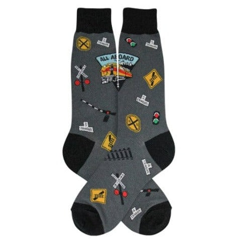 Railroad Men’s Crew Socks