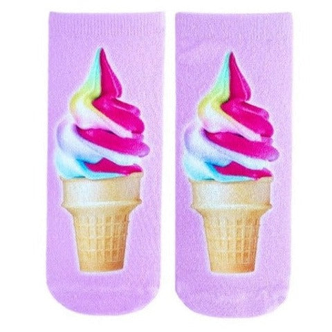 Ice Cream Cone Ankle Socks