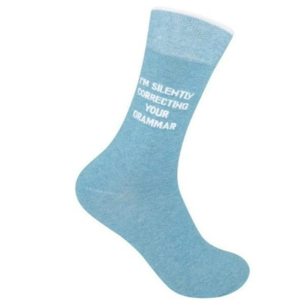 I’m Silently Correcting Your Grammar Crew Socks