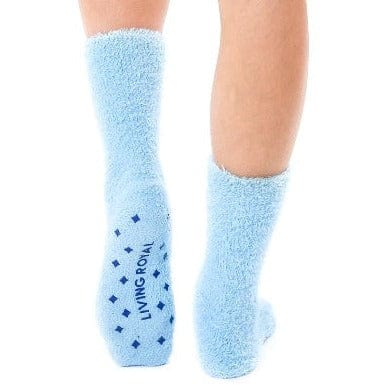 Fuzzy Evil Eye Crew Socks