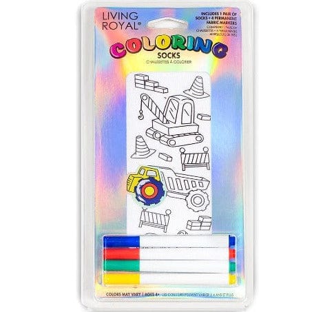 Tractor Zone Coloring Socks