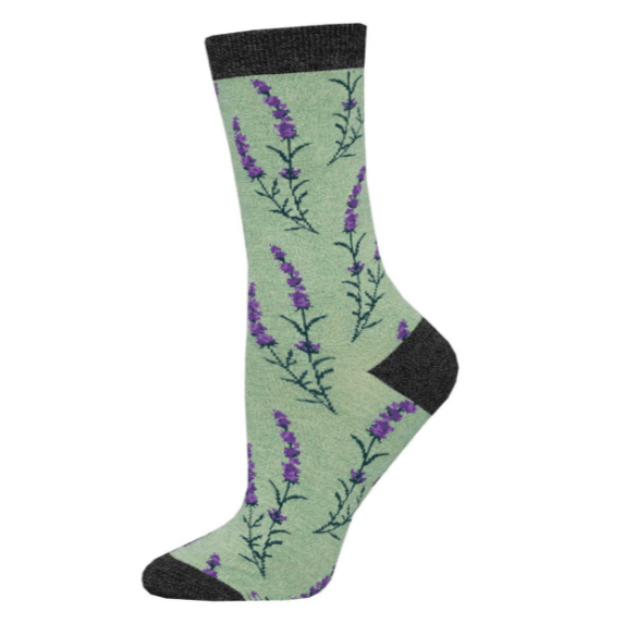 Lovely Lavender Women’s Bamboo Crew Socks