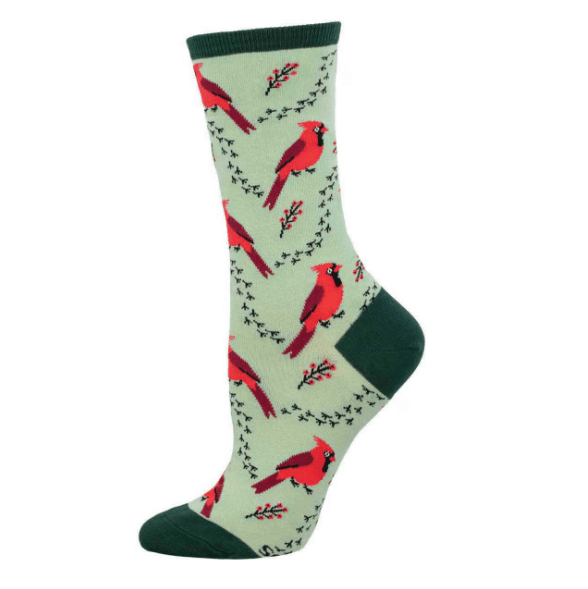 Cardinal Tracks Women’s Crew Socks