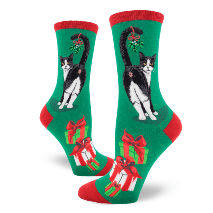 Cat Butt Christmas Women’s Crew Socks