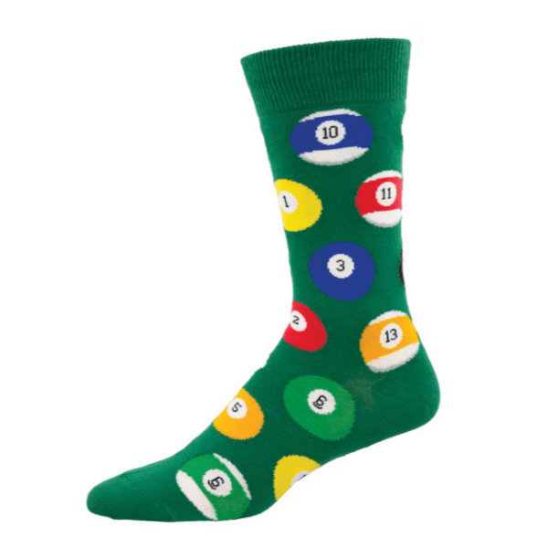 Billiard Balls Men’s Crew Socks