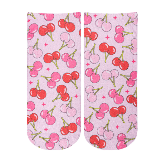 Cherry Print Ankle Socks