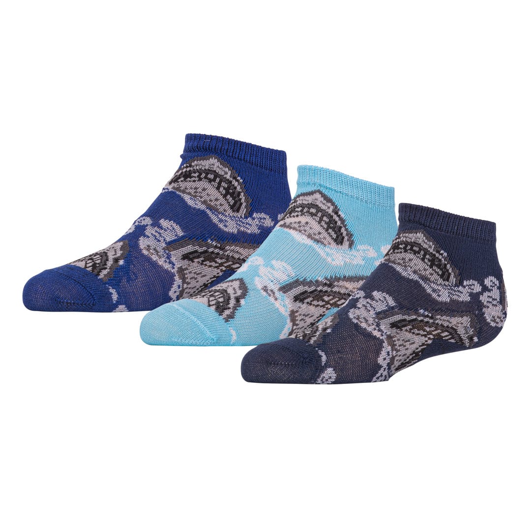 Shark Attack Crew Socks 3 Pack for Children