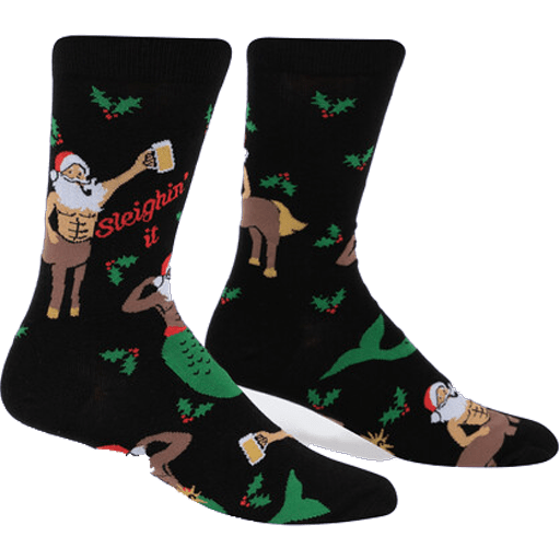 Sleighin It Men’s Crew Sock