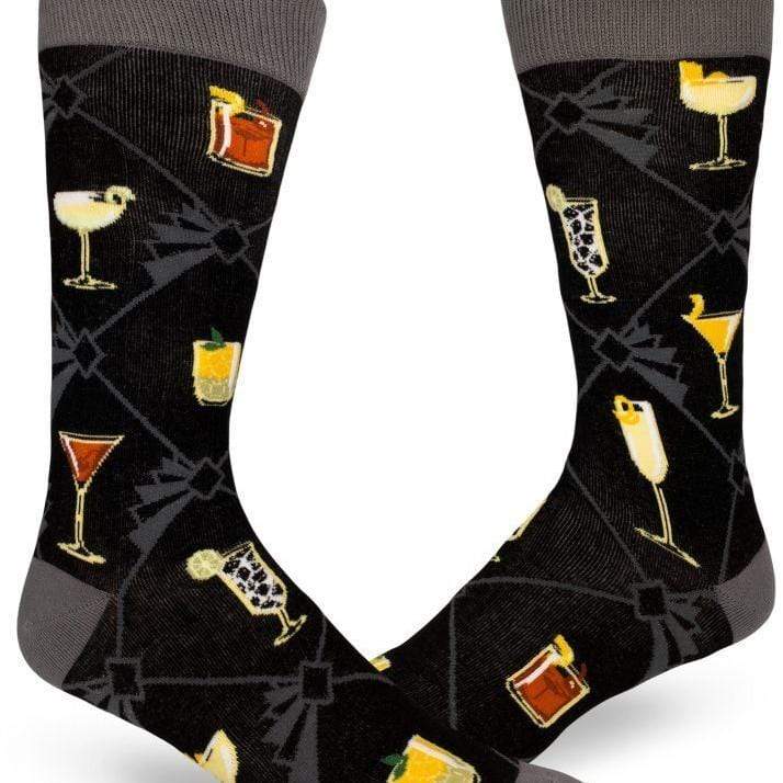 Speakeasy Cocktails Socks Men’s Crew Sock