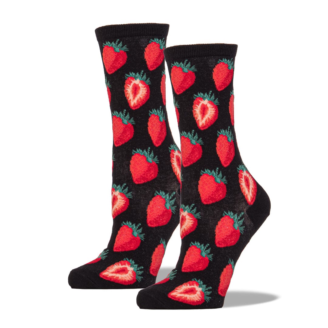 Strawberry Crew Socks for Women