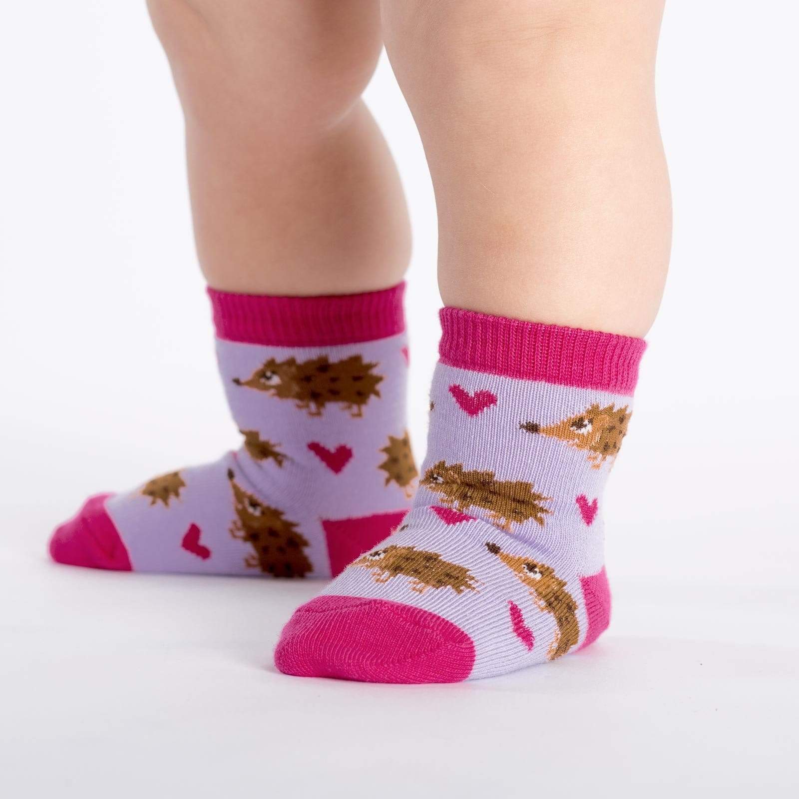 Hedgehog Heaven Toddler Crew Socks