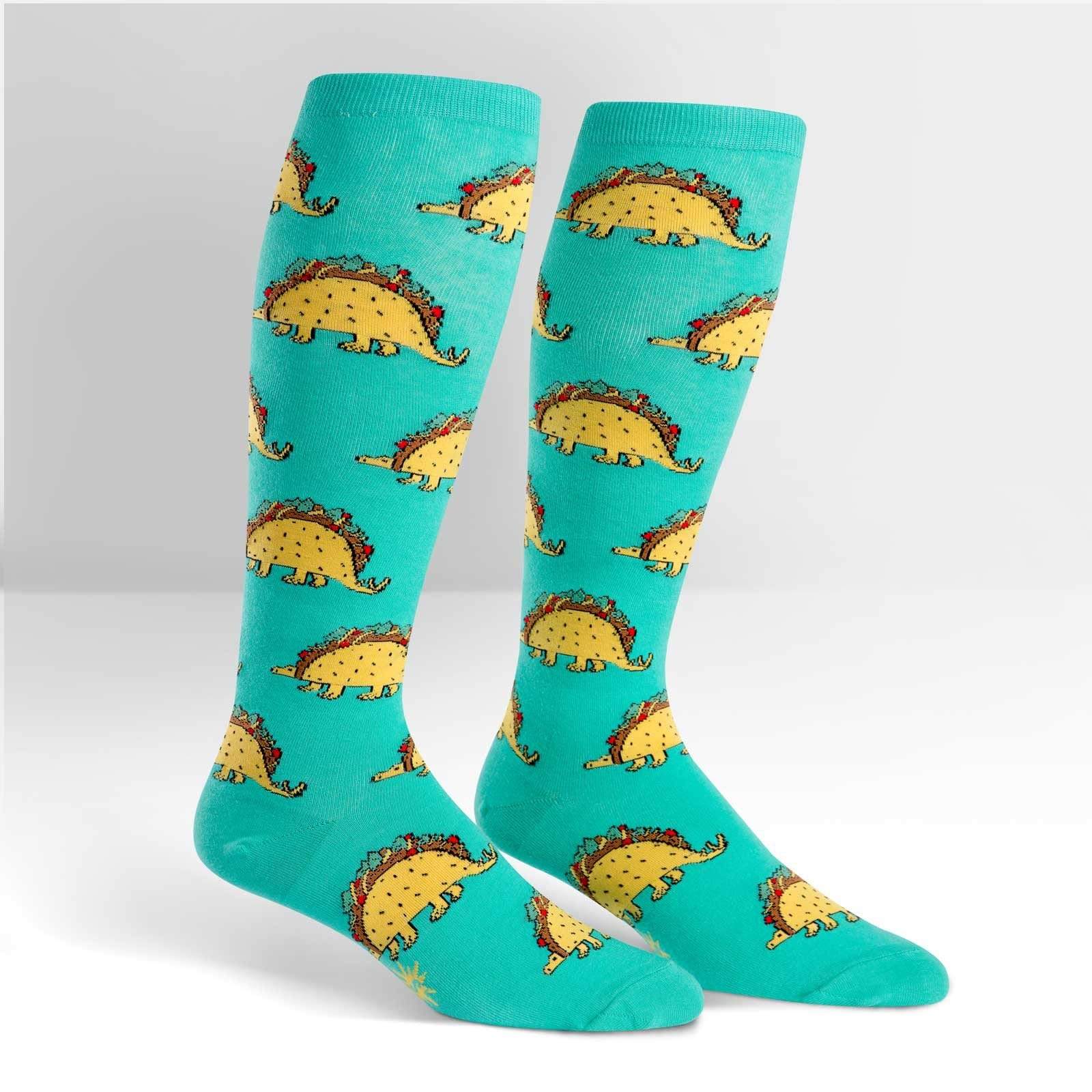 Taco-Saurus Socks Women’s Knee High Sock