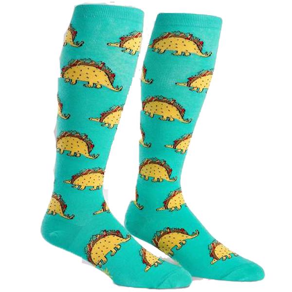 Taco-Saurus Socks Women’s Knee High Sock