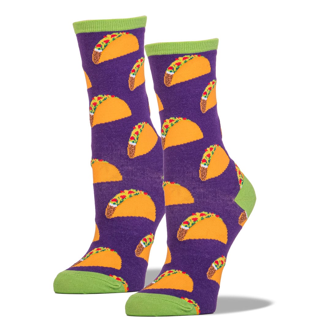 Purple Tacos Socks Women’s Crew Sock