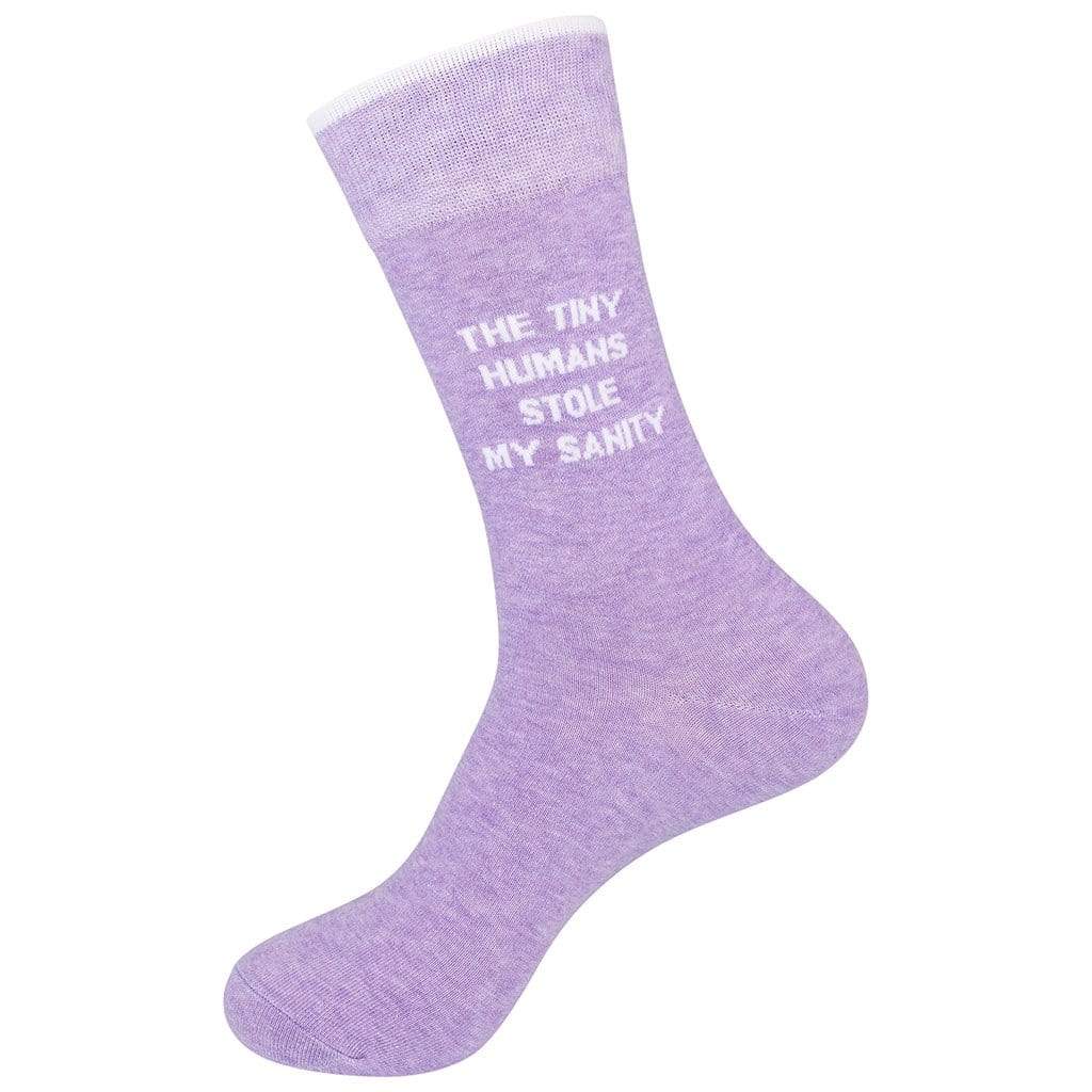 The Tiny Humans Stole My Sanity Unisex Crew Sock