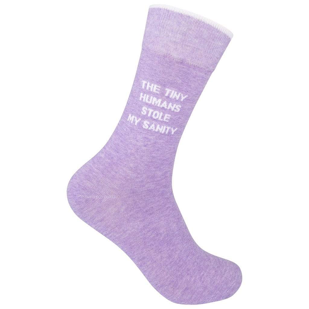 The Tiny Humans Stole My Sanity Unisex Crew Sock