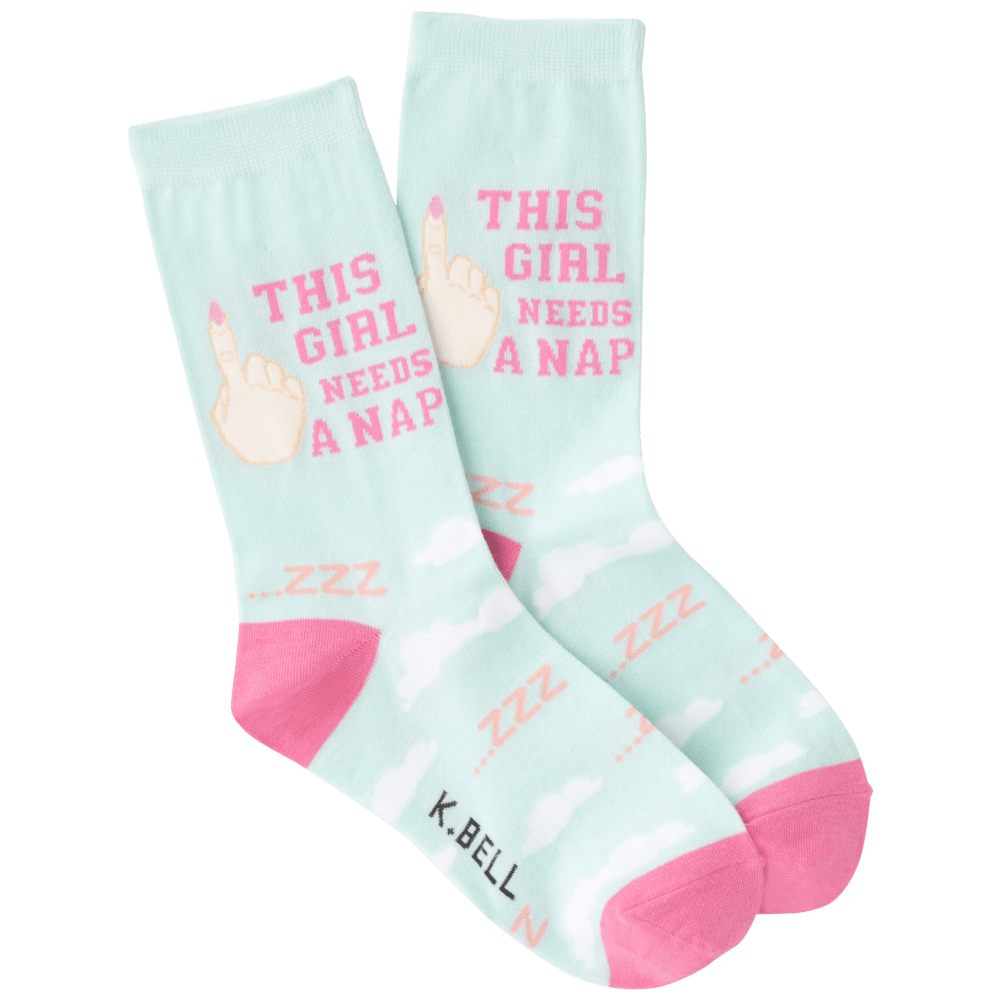 This Girl Needs A Nap Women’s Crew Sock