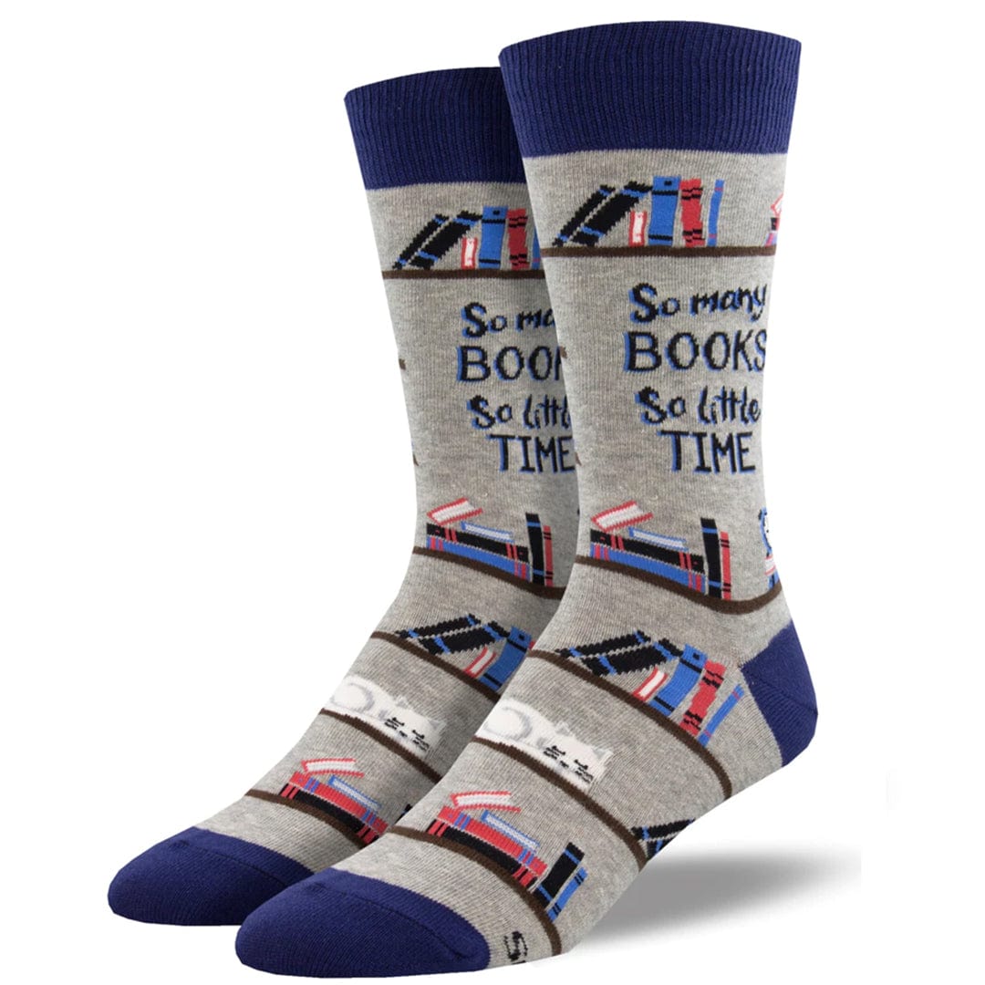 Time For A Good Book Men’s Crew Socks