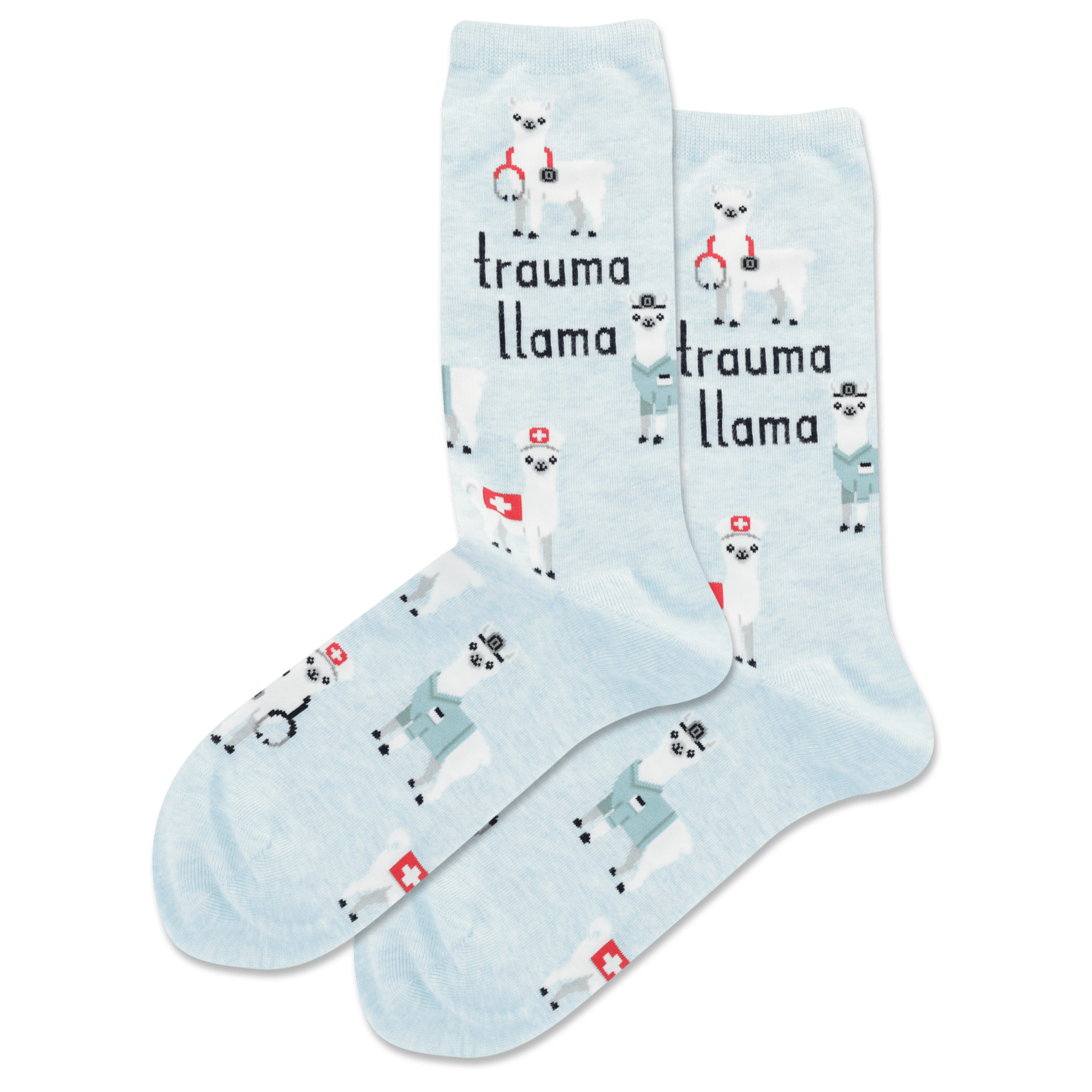 Trauma Llama Women’s Crew Socks