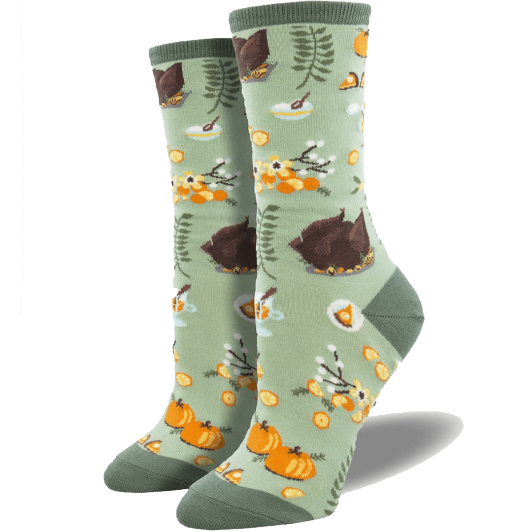 Turkey Dinner Women’s Crew Socks