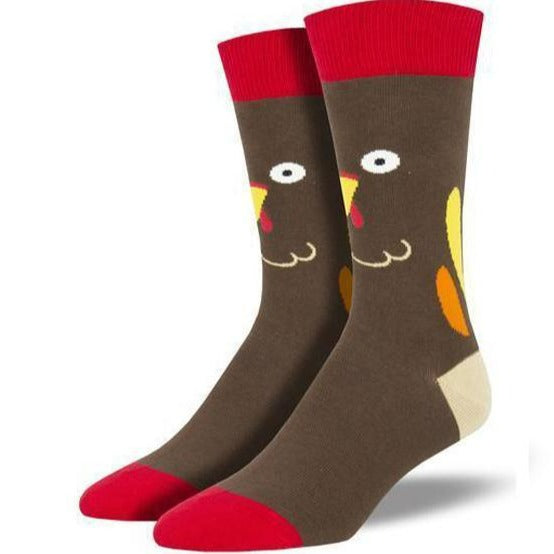 Turkey Face Men’s Crew Sock