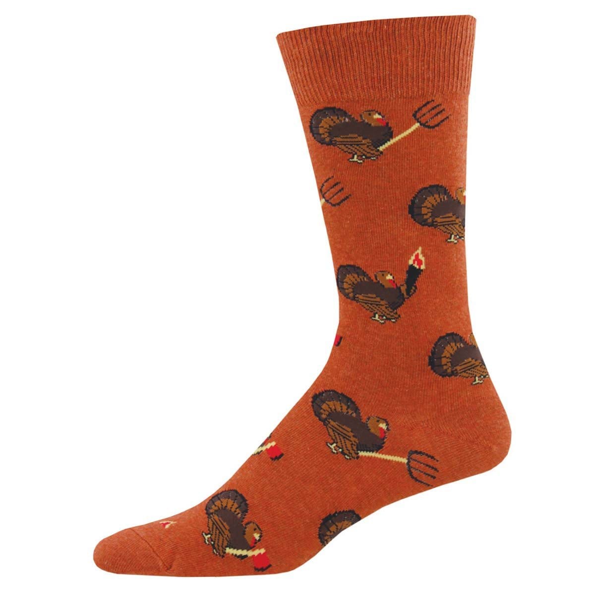 Turkey Revolution Thanksgiving Socks Men’s Crew Sock