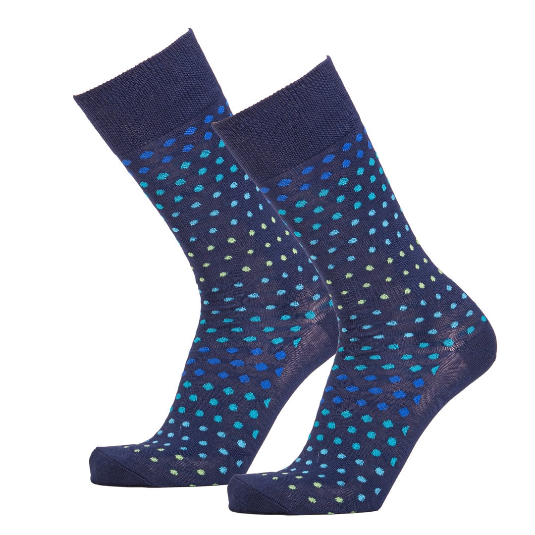 Variegated Dot Slack Socks Men’s Crew Sock