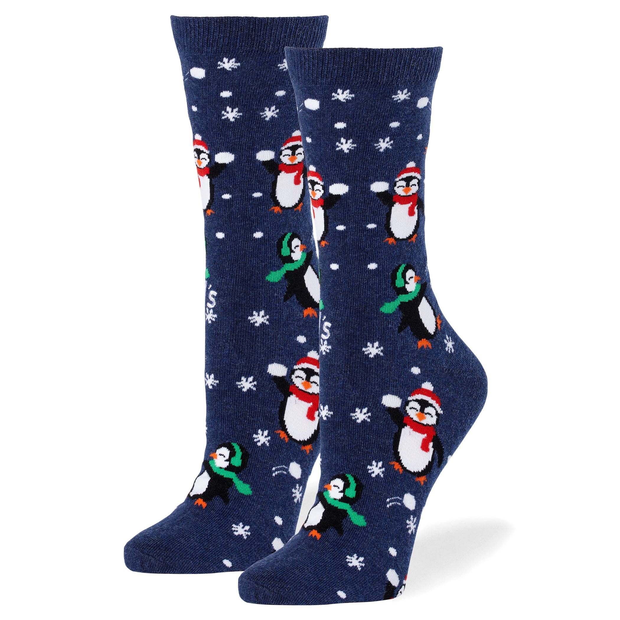 Winter Penguins Crew Socks