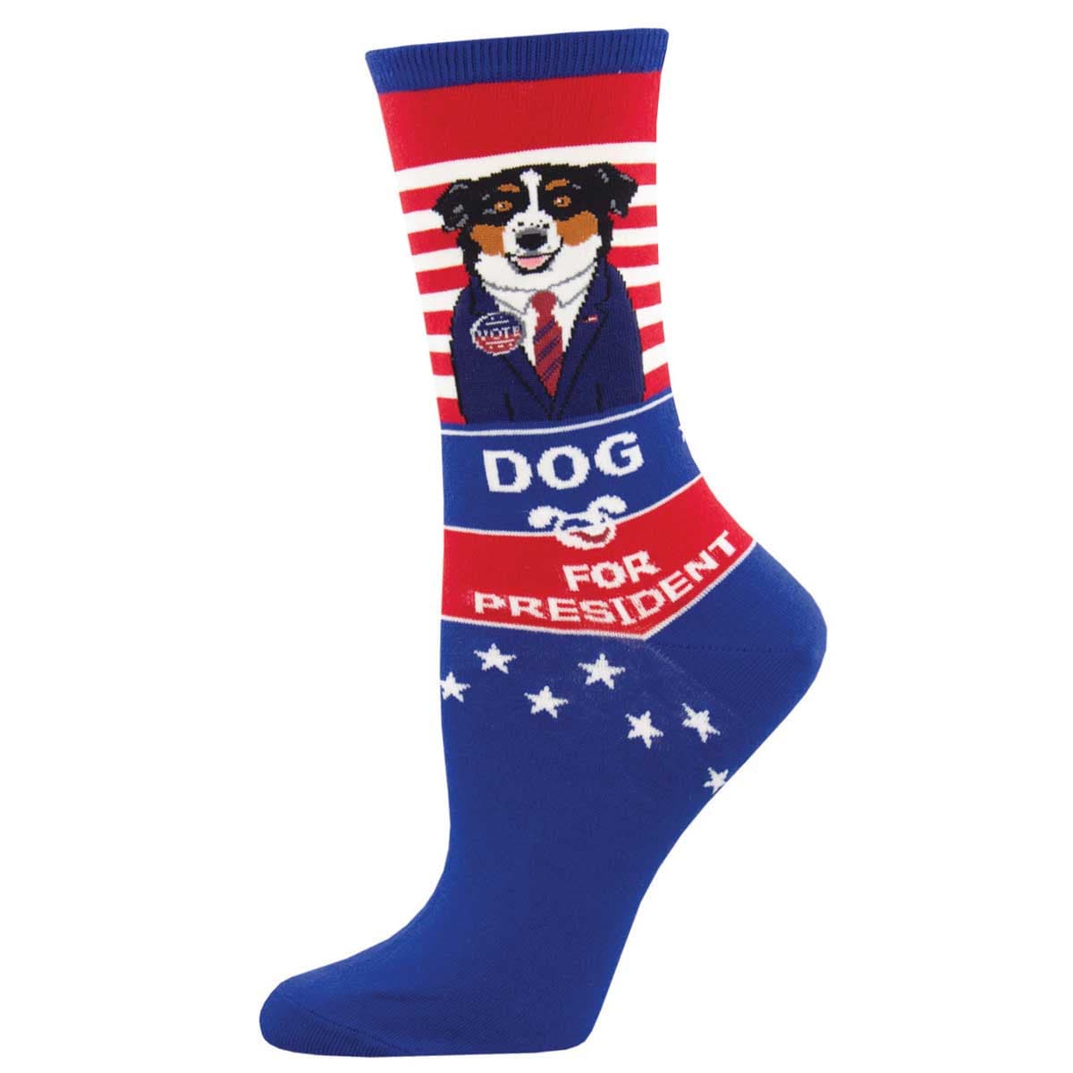 Dog For President Women’s Crew Socks