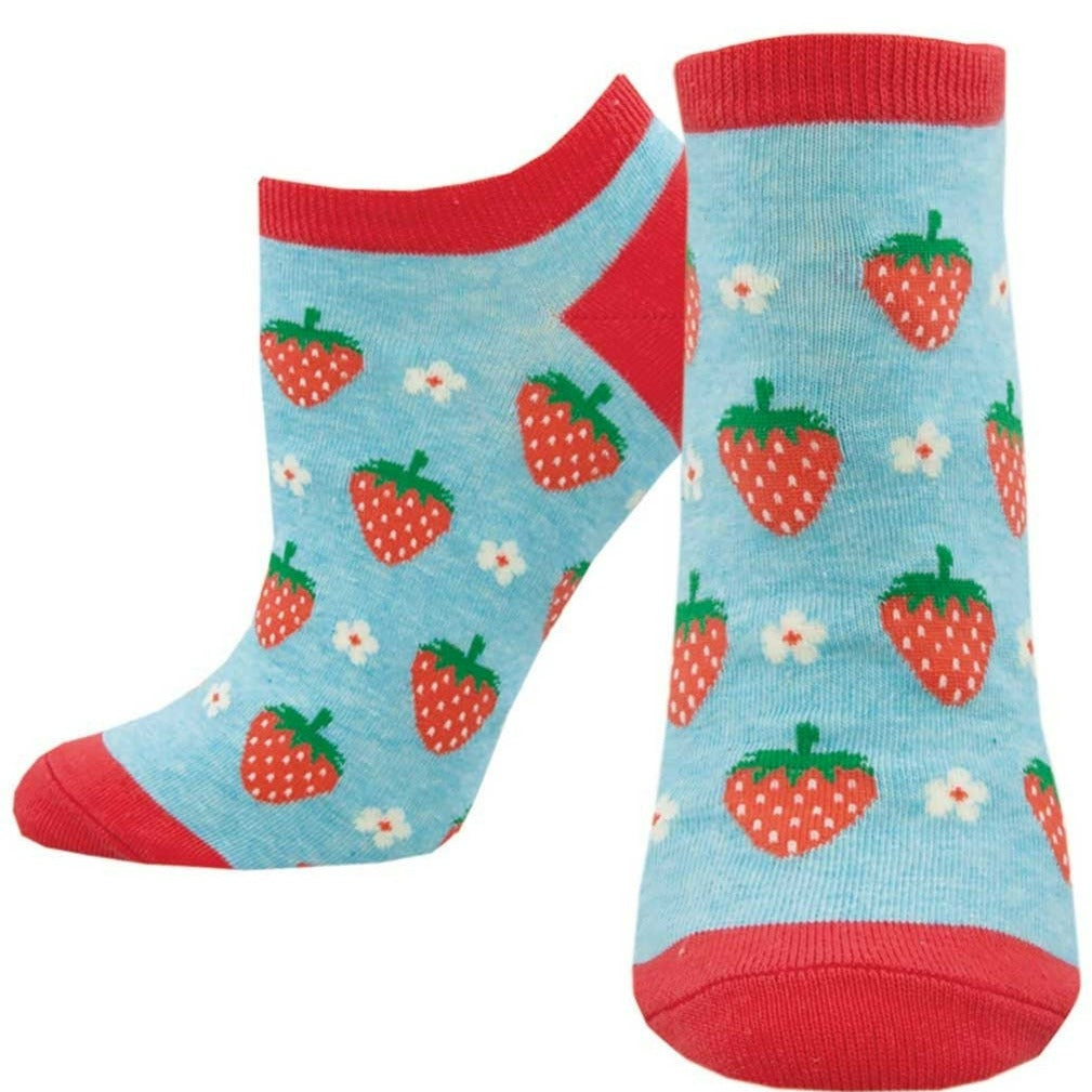 Strawberry Floral Women’s Ankle Socks